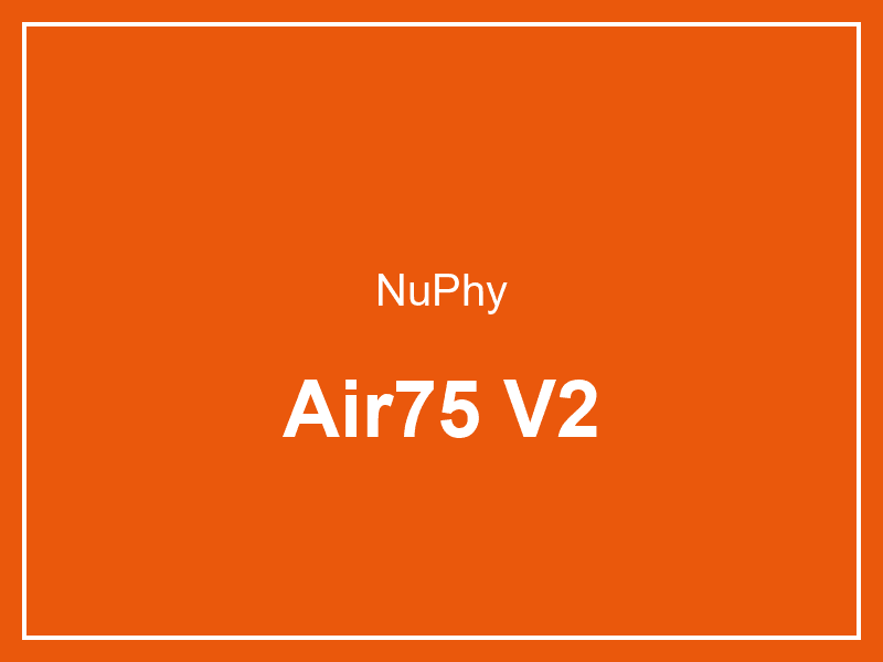 NuPhy Air75 V2